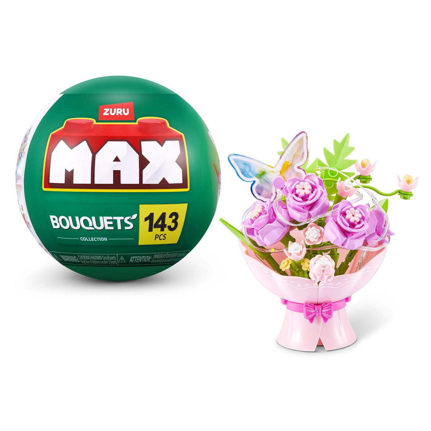 ZURU MAX Bouquet LED 171 Teile – 1 von 4 Designs, zufällig