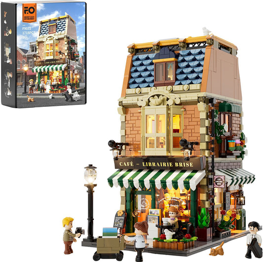 Lumibricks Buch-Café Klemmbausteine 1718 Teile