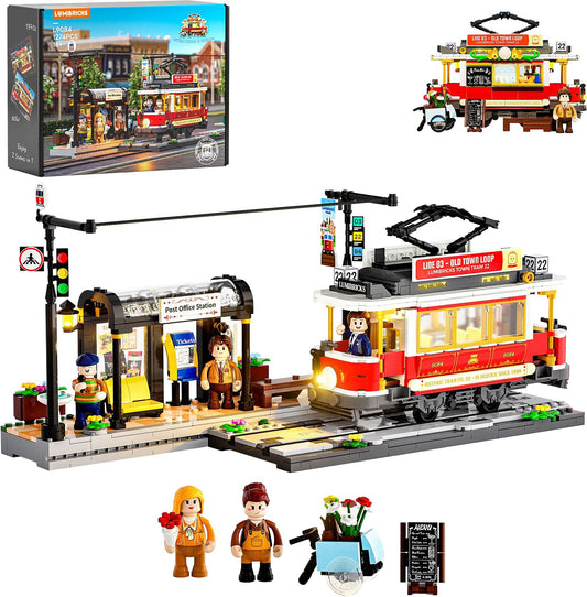Lumibricks Historische Straßenbahn 1274 Teile mit LED