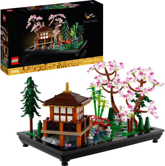 LEGO Icons Garten der Stille 10315 – Zen-Garten Bauset