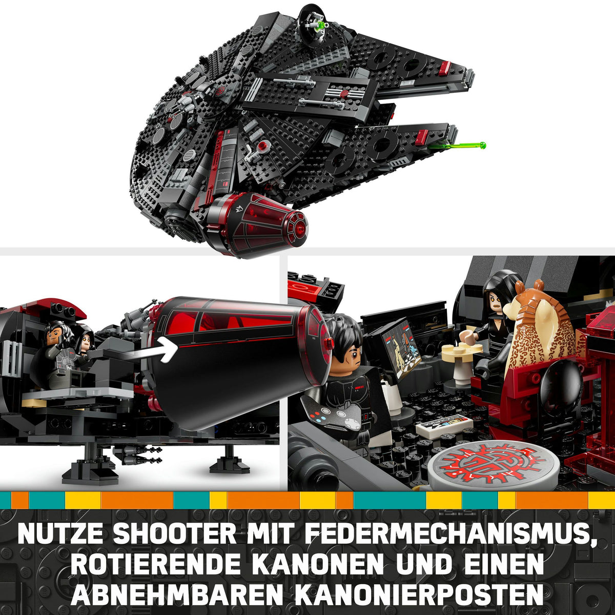 LEGO Star Wars 75389 Dunkler Millennium Falke – 1579 Teile