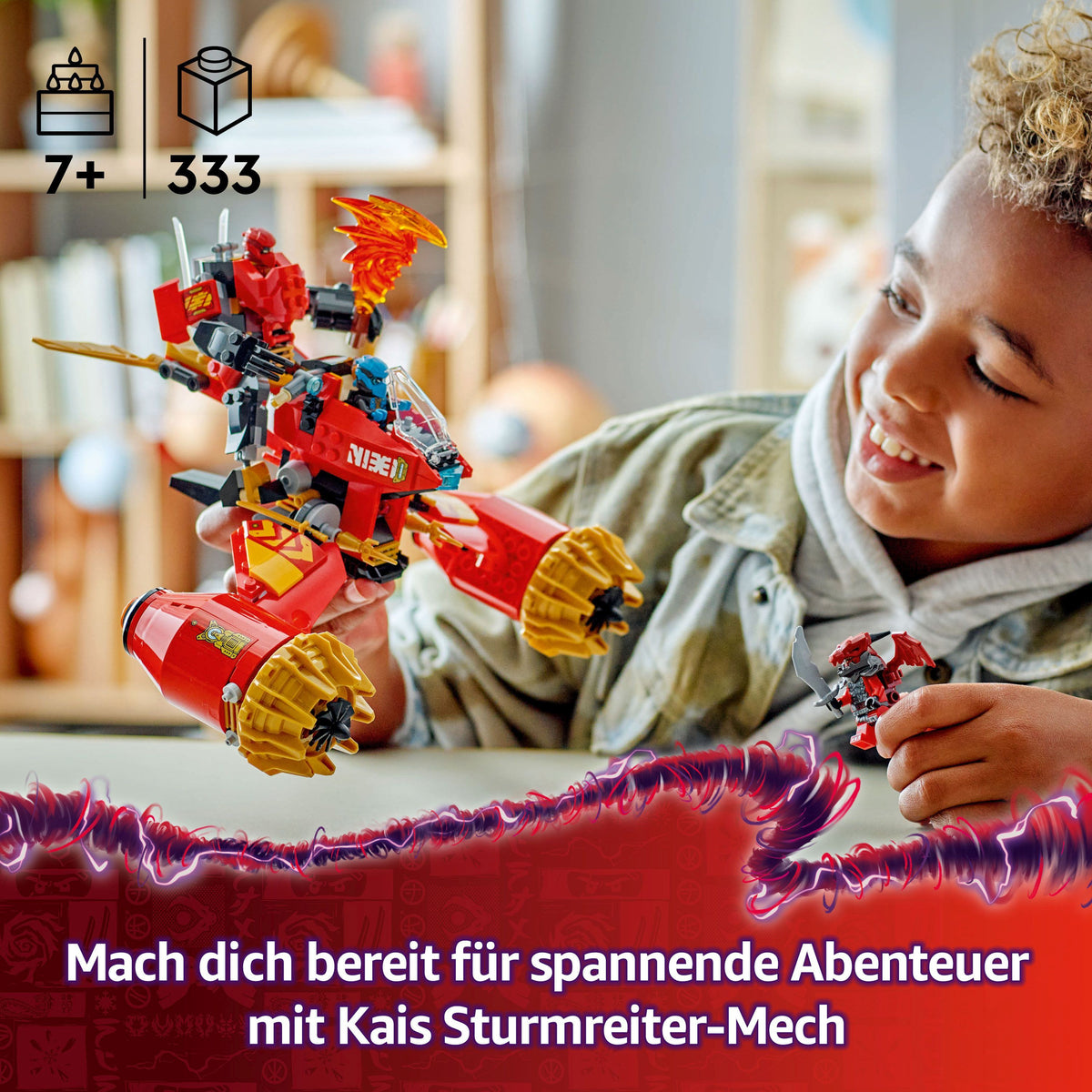 LEGO NINJAGO 71830 Kais Sturmreiter-Mech, 333 Teile