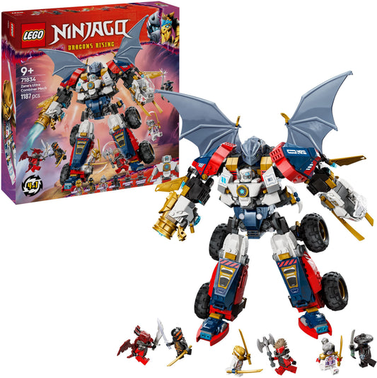 LEGO NINJAGO Zanes Ultra-Kombi-Mech 71834, 1.187 Teile