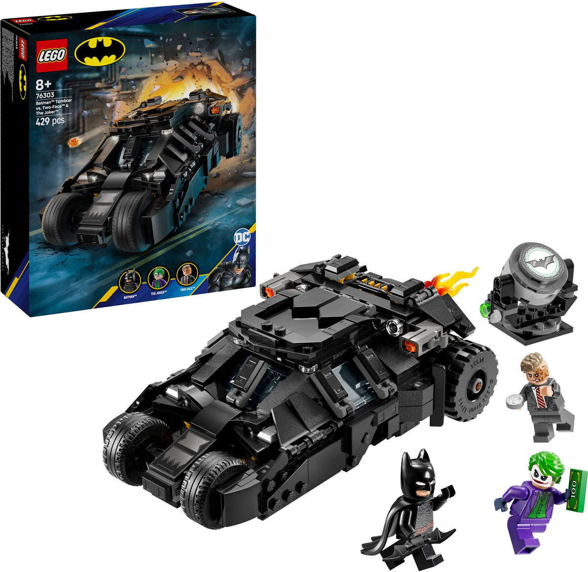 LEGO DC Batman Tumbler vs. Two-Face & The Joker 76303, 429 Teile