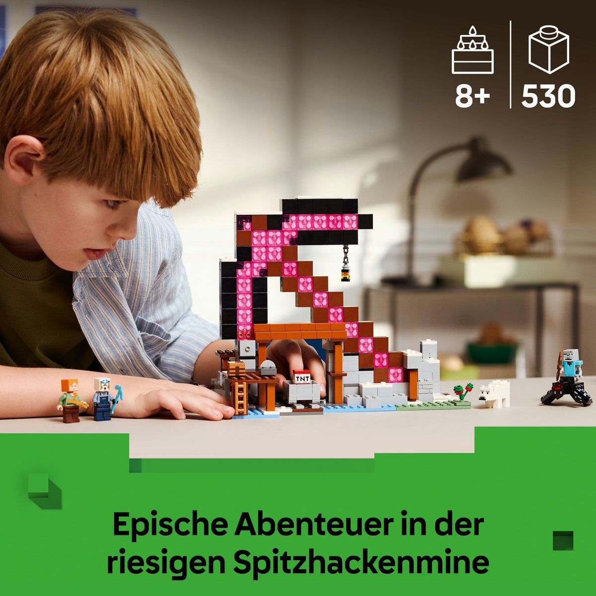 LEGO Minecraft 21277 Die Spitzhackenmine, 530 Teile