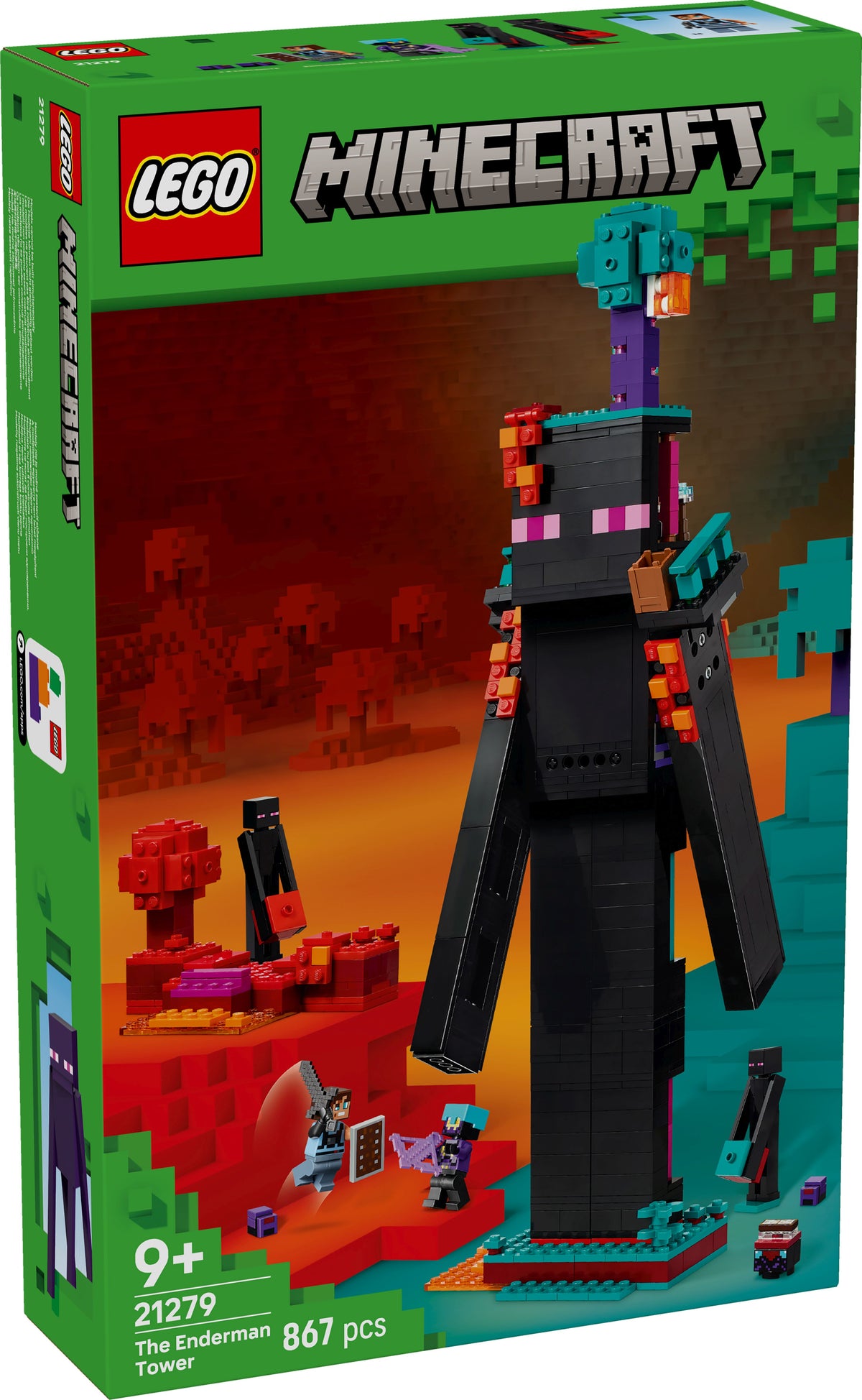 LEGO Minecraft Der Enderman-Turm 21279, 867 Teile