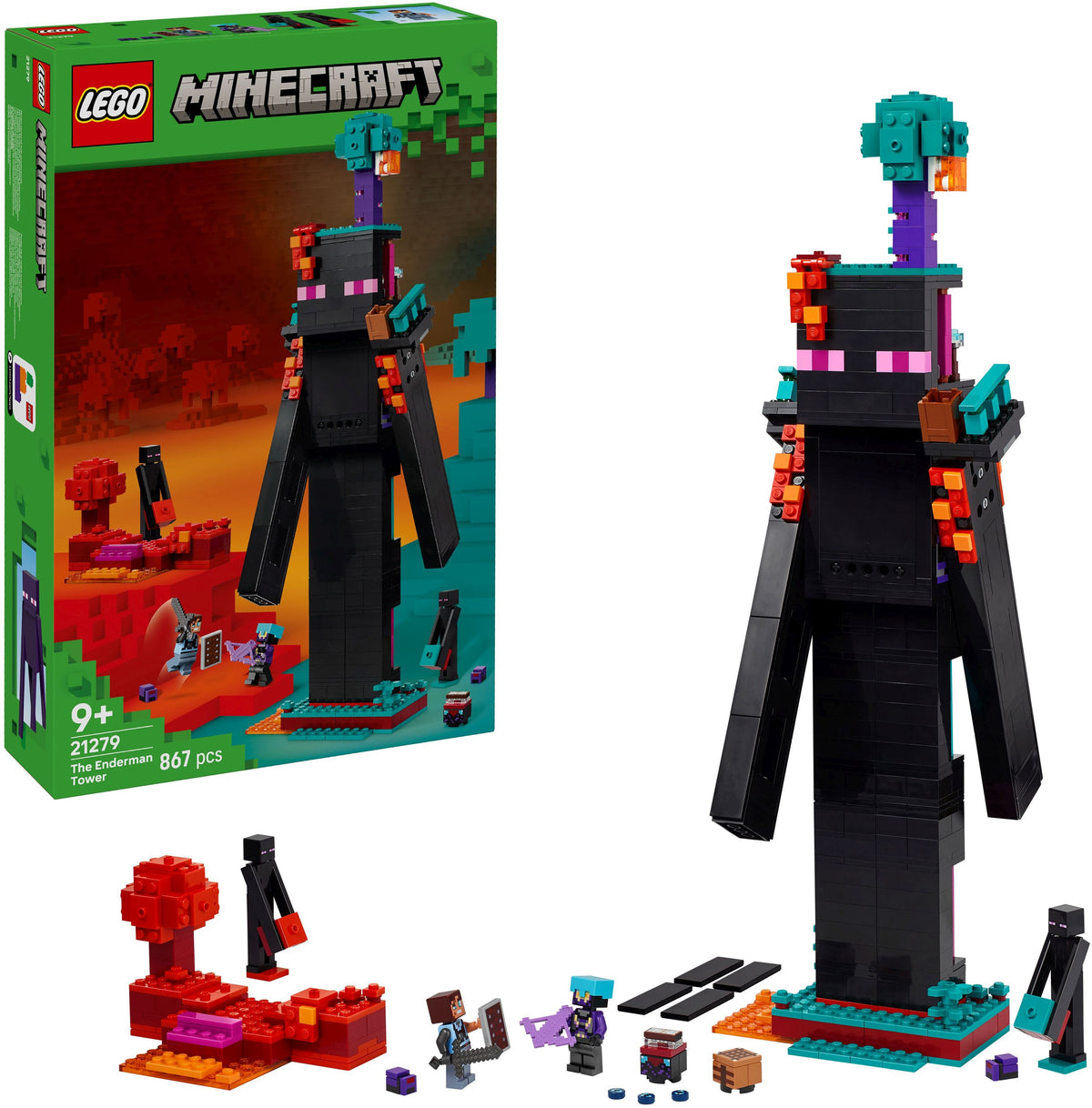 LEGO Minecraft Der Enderman-Turm 21279, 867 Teile