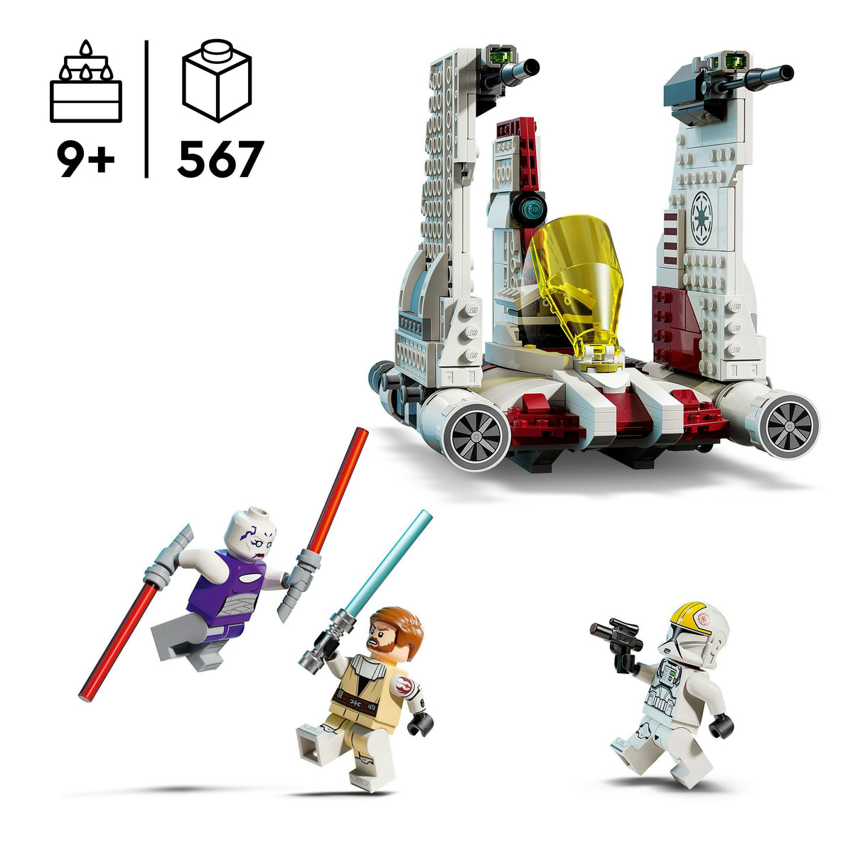 LEGO Star Wars V-19 Torrent-Sternjäger 75432 – 567 Teile