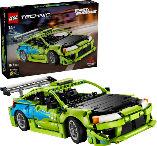 LEGO Technic Fast & Furious Mitsubishi Eclipse 42229, 827 Teile