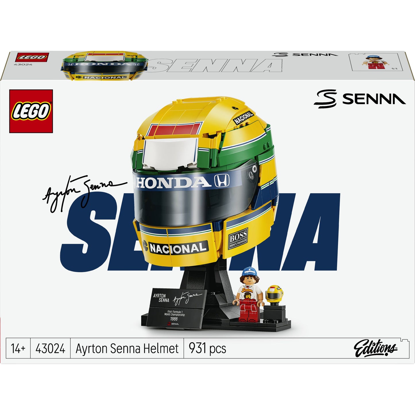 LEGO® 43024 Ayrton Senna Helm – 931 Teile Modellbau