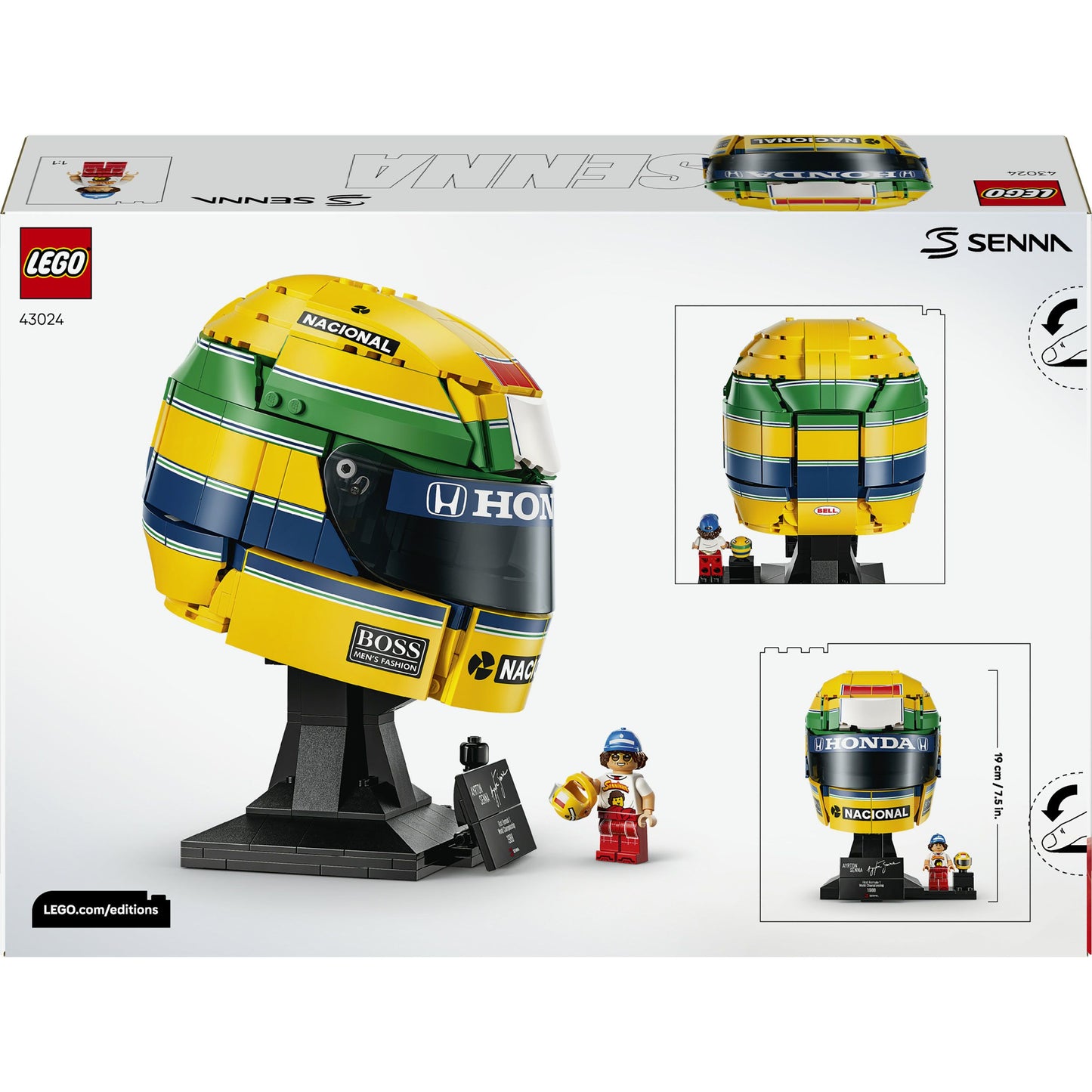 LEGO® 43024 Ayrton Senna Helm – 931 Teile Modellbau
