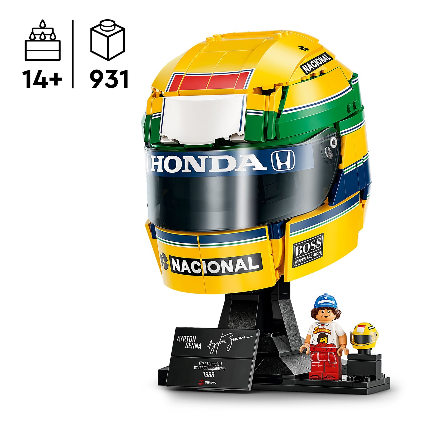 LEGO® 43024 Ayrton Senna Helm – 931 Teile Modellbau