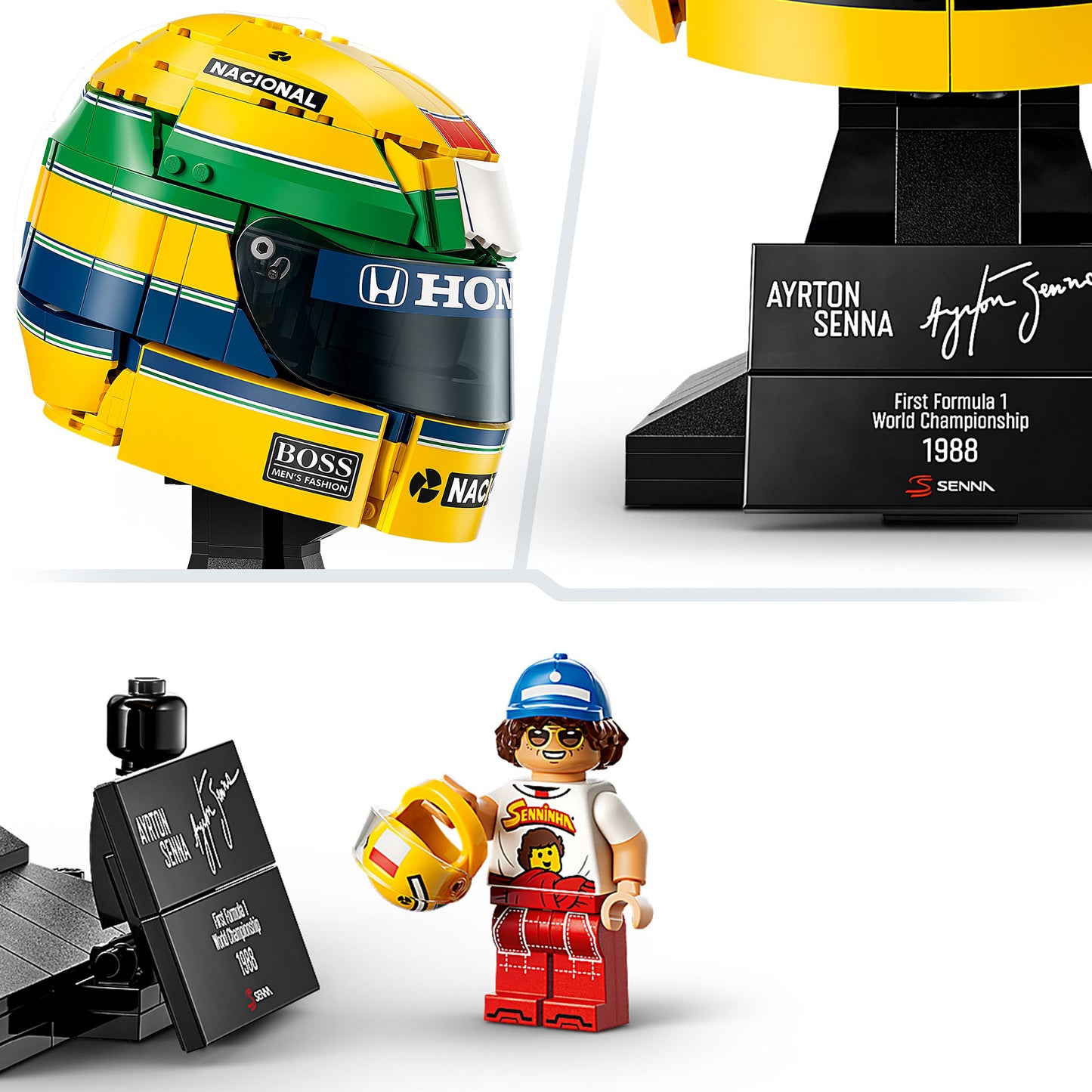 LEGO® 43024 Ayrton Senna Helm – 931 Teile Modellbau