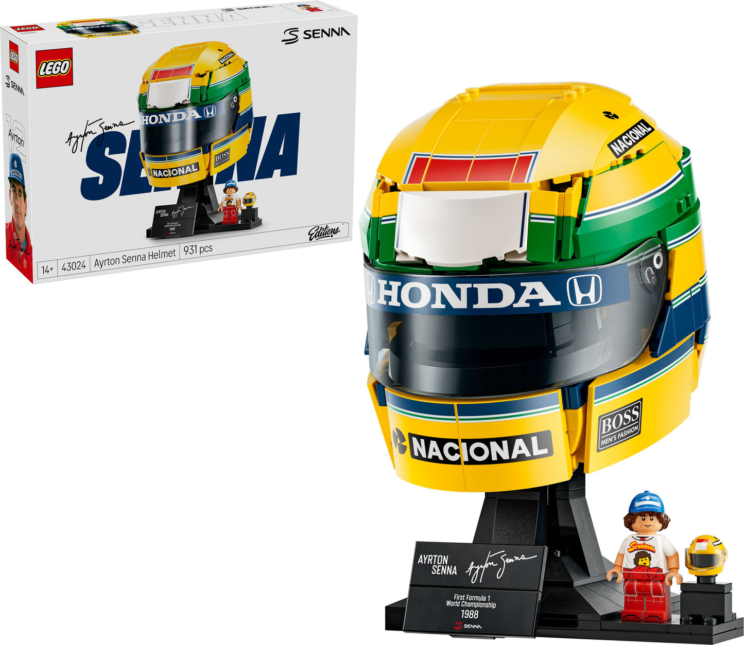 LEGO® 43024 Ayrton Senna Helm – 931 Teile Modellbau