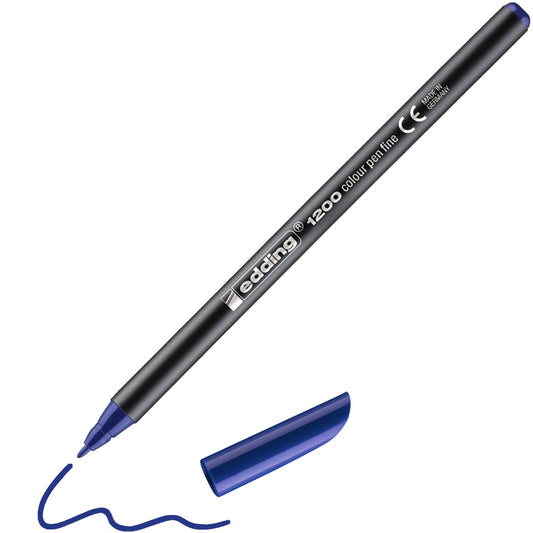 edding 1200 colourpen Fasermaler blau – Rundspitze 1 mm