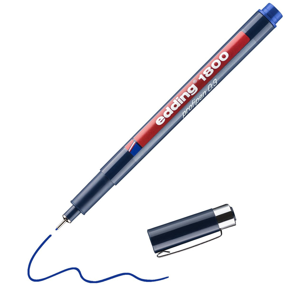 edding 1800 Profipen 0,3 mm – blau, Faserzeichner