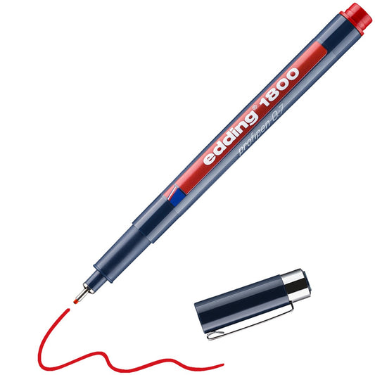 edding 1800 Profipen 0,7 mm – rot, Faserzeichner