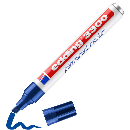 edding 3300 Permanentmarker Blau – Keilspitze 1–5 mm
