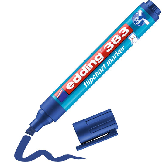 edding 383 Flipchartmarker blau – Keilspitze, 1-5 mm