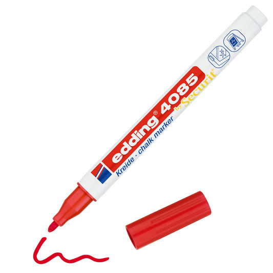 edding 4085 Kreidemarker – rot, 1–2 mm