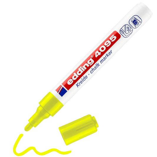 edding 4095 Kreidemarker neongelb – Fenster & Glas