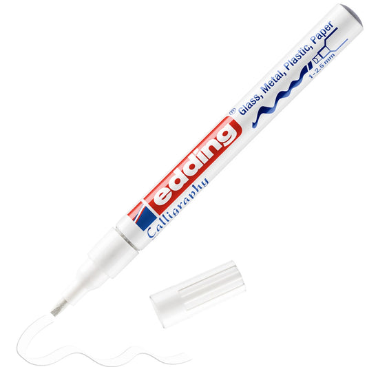 edding 753 CR Kalligrafie Lackmarker weiß – 1-2,5 mm