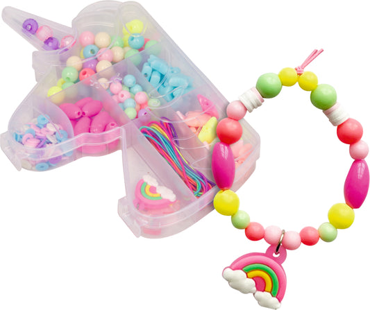 Perlenset Einhorn-Paradies – 160 Perlen & 2 Anhänger
