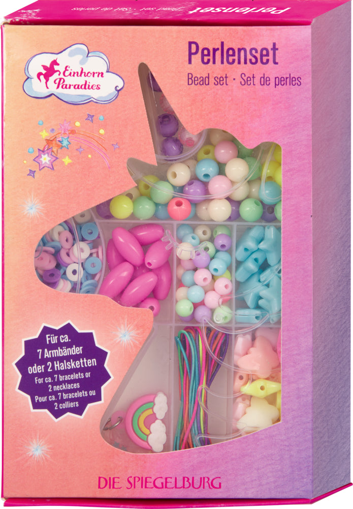 Perlenset Einhorn-Paradies – 160 Perlen & 2 Anhänger