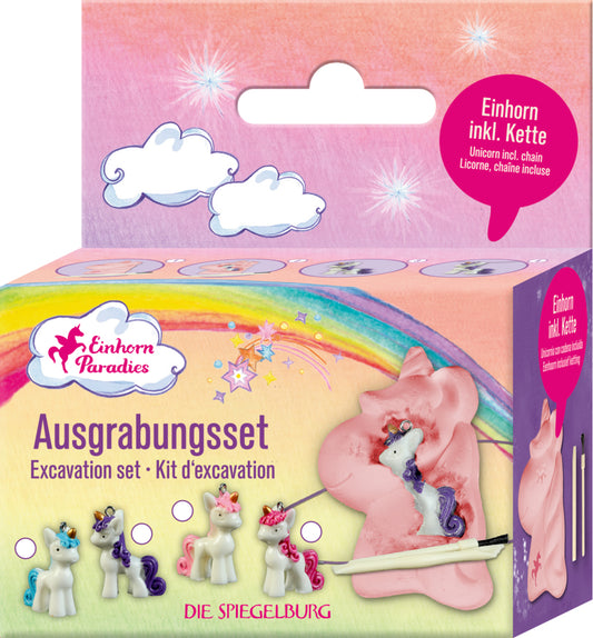 Spiegelburg Mini Ausgrabungsset Einhorn – 1 v. 4 zuf.