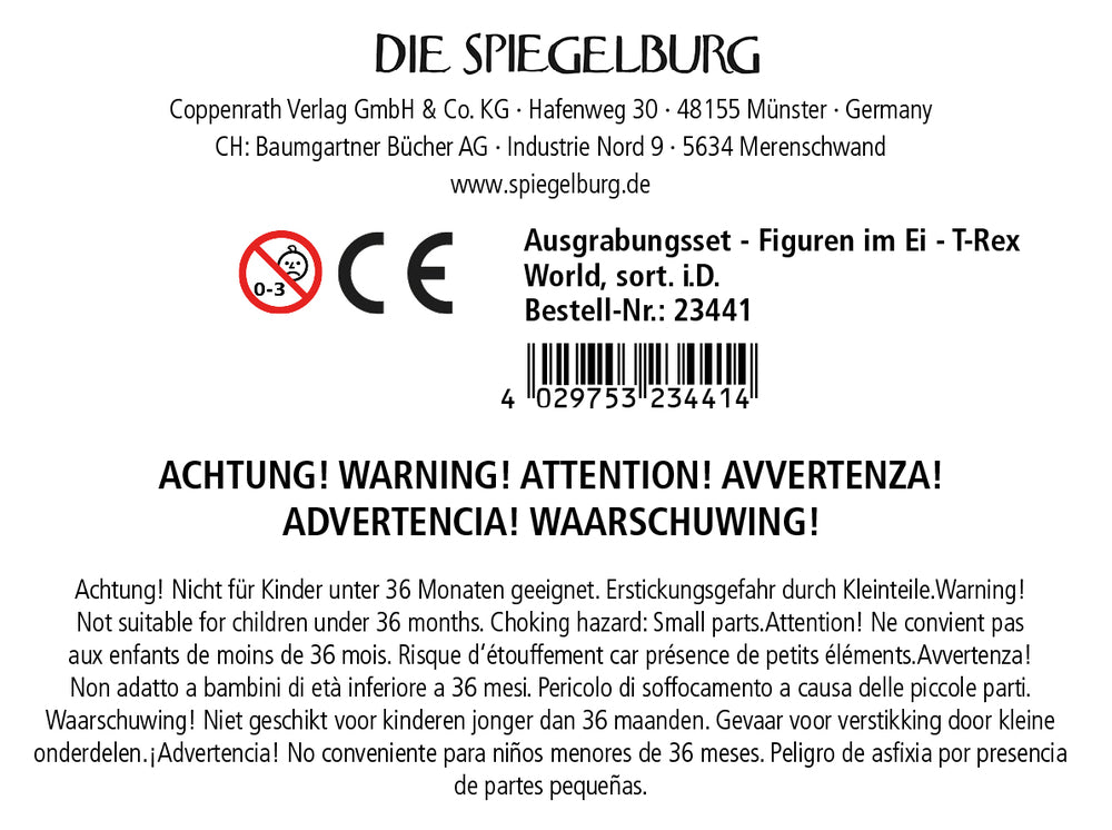 Spiegelburg T-Rex World Ausgrabungsset Ei – 1 v. 6