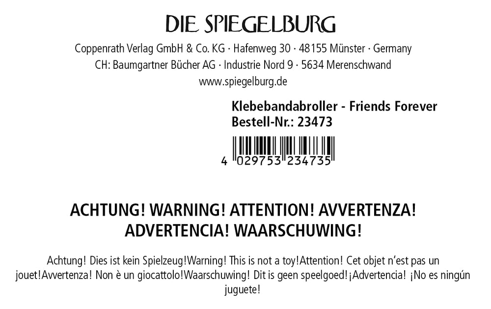 Spiegelburg Friends Forever Klebebandabroller Glitter