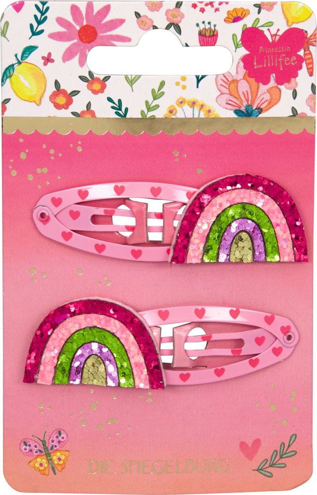 Spiegelburg Lillifee Haarclips Glitzer-Regenbogen 2er