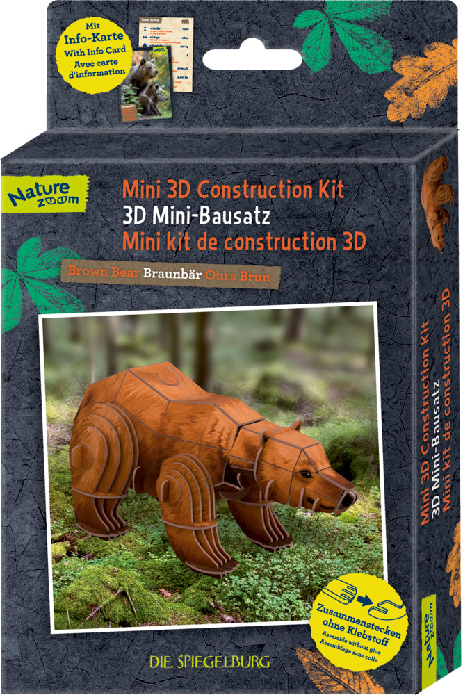 Spiegelburg Nature Zoom 3D Mini-Bausatz Bär 59 Teile