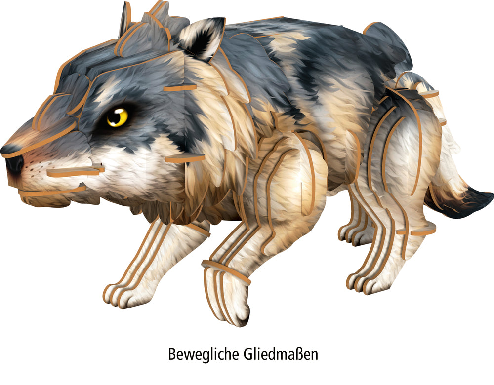 Spiegelburg Nature Zoom 3D Mini-Bausatz Wolf 58 Teile