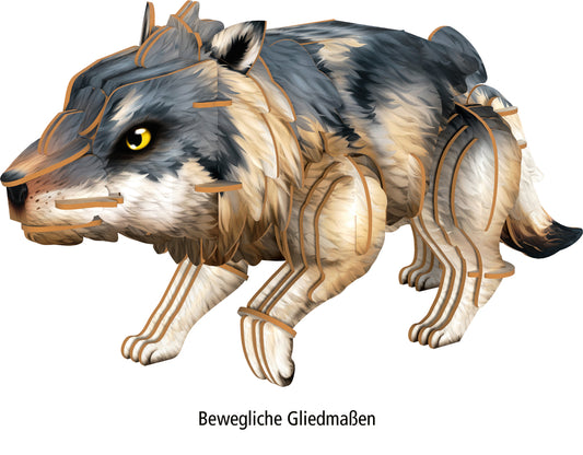 Spiegelburg Nature Zoom 3D Mini-Bausatz Wolf 58 Teile