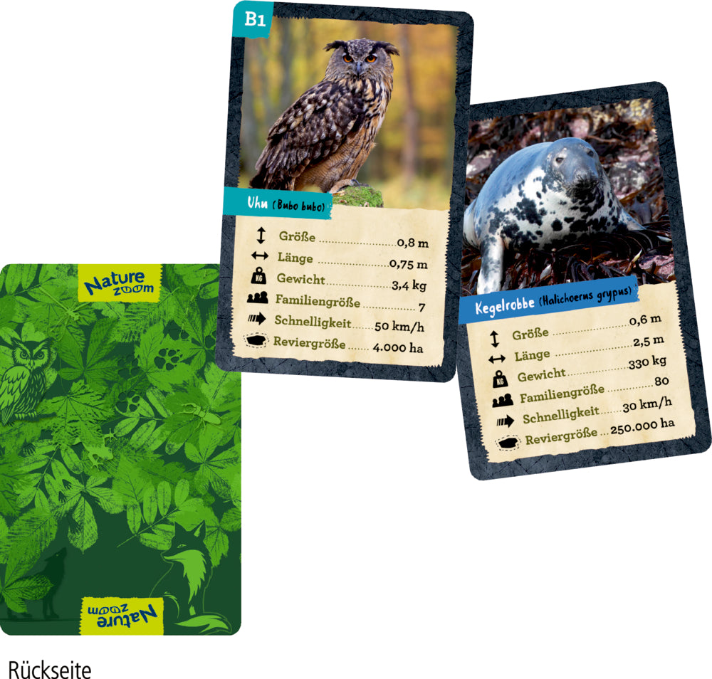 Spiegelburg Nature Zoom Quartett Heimische Tiere 32 Karten