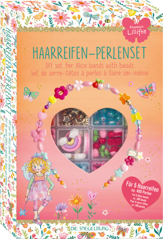 Haarreifen-Perlenset Prinzessin Lillifee – 480 Perlen, 5 Reifen