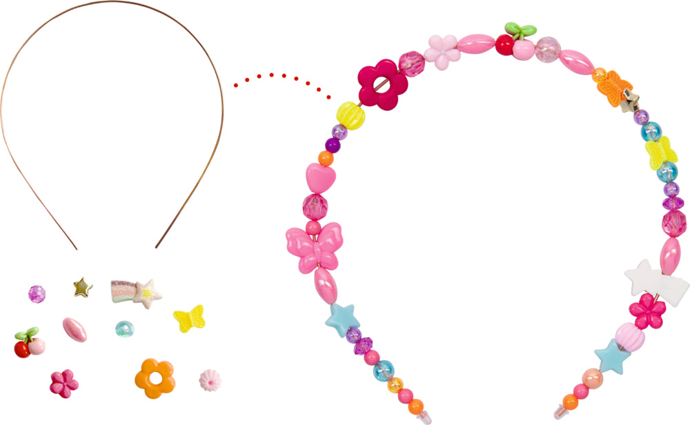 Haarreifen-Perlenset Prinzessin Lillifee – 480 Perlen, 5 Reifen