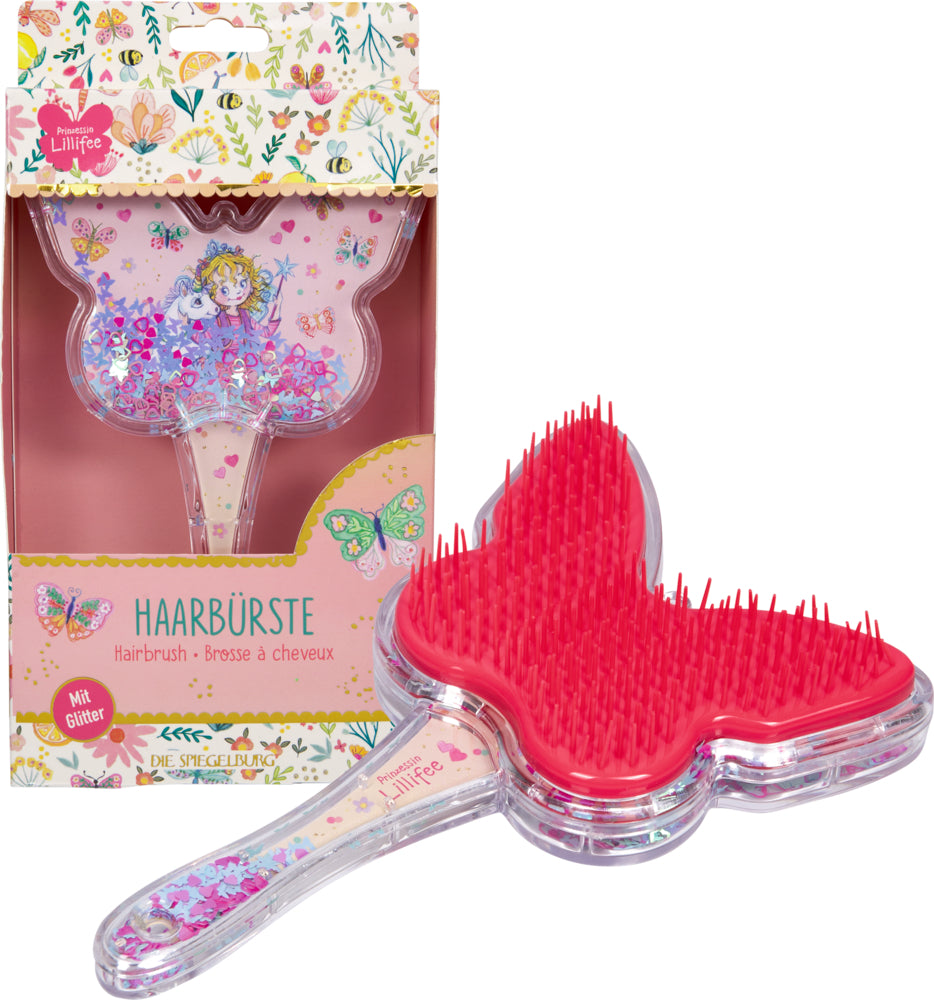 Spiegelburg Lillifee Haarbürste mit Glitter-Pailletten