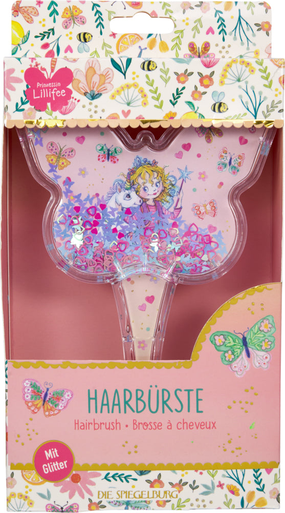 Spiegelburg Lillifee Haarbürste mit Glitter-Pailletten