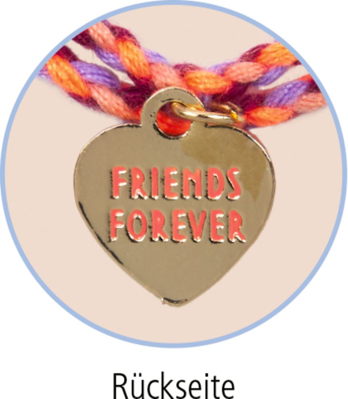 Freundschafts-Armbänder Friends Forever – Neon, Herz