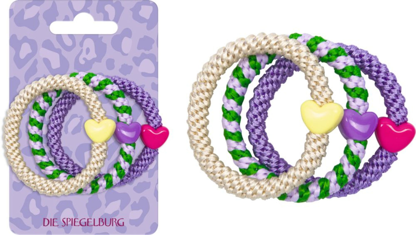 Haargummis Friends Forever – 3er-Set, Design zufällig