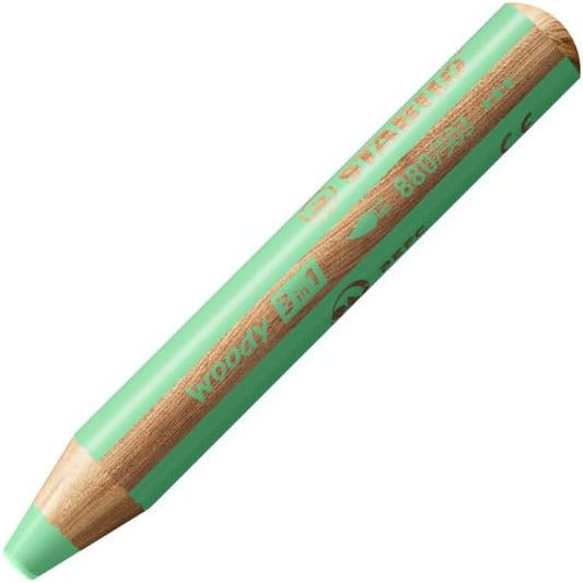 STABILO woody 3in1 Pastell Pastellgrün – 10 mm, 1 St.