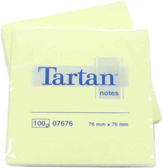 Sticky Notes Gelb 75x75mm - 100 Blatt Premium Haftnotizen für perfekte Organisation