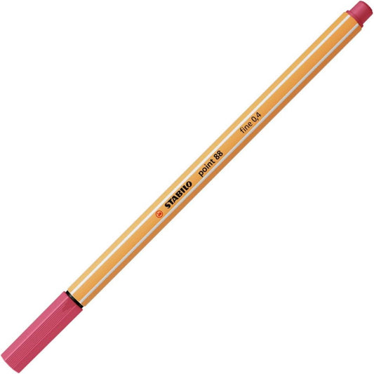 STABILO point 88 Fineliner - Präzise Linien in Erdbeerrot