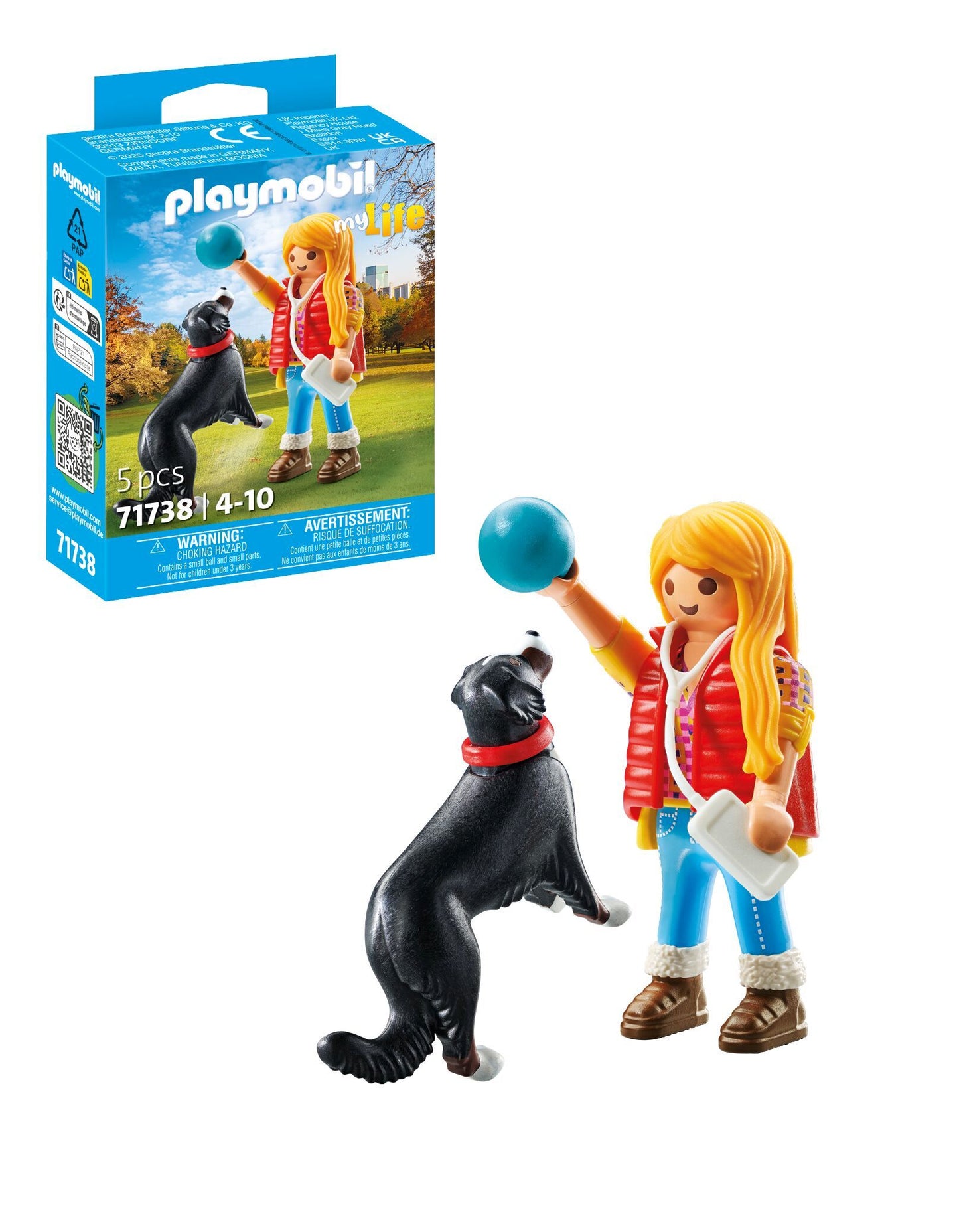 Playmobil Frau mit Sennenhund 71738