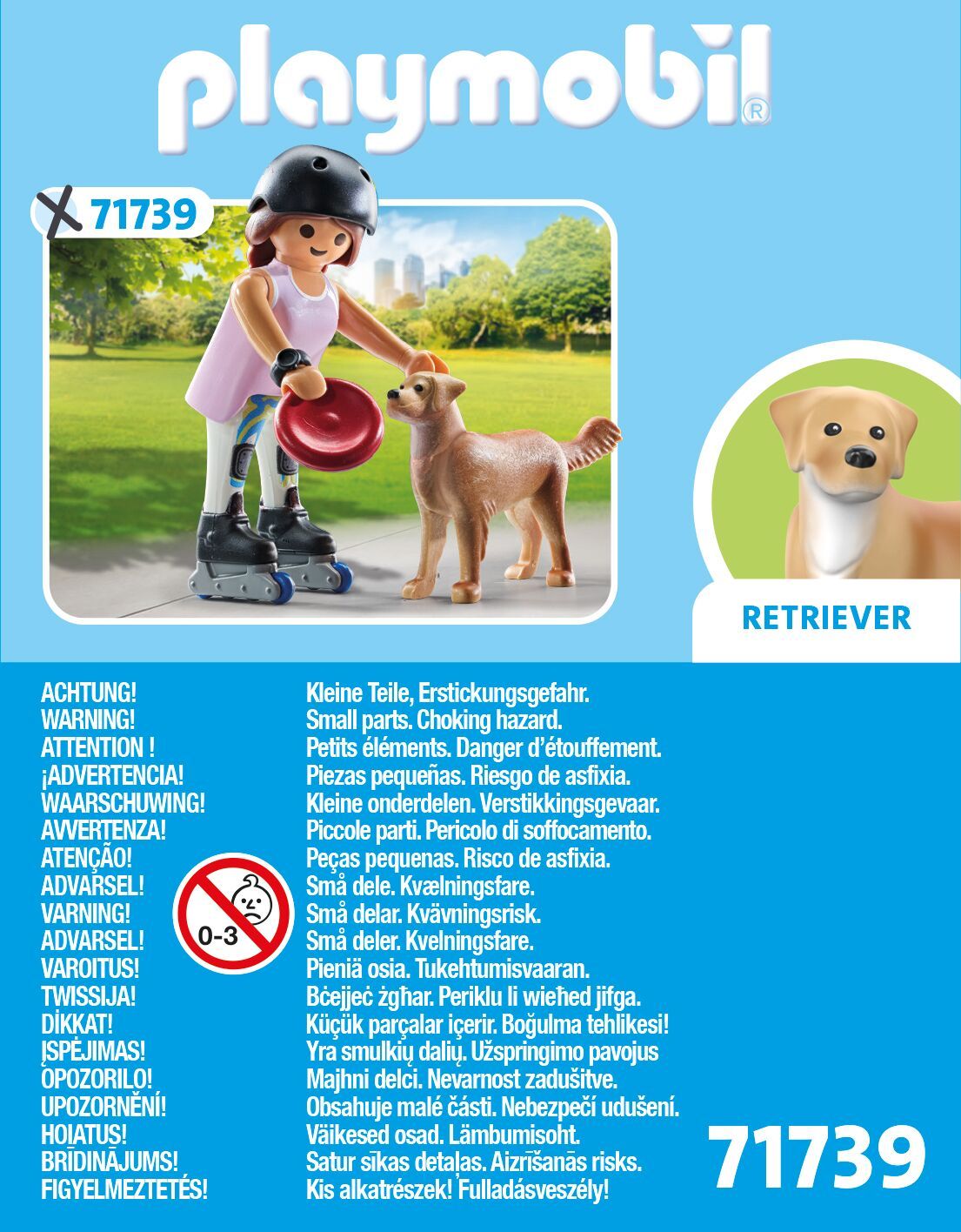 Playmobil Inline-Skaterin mit Retriever 71739