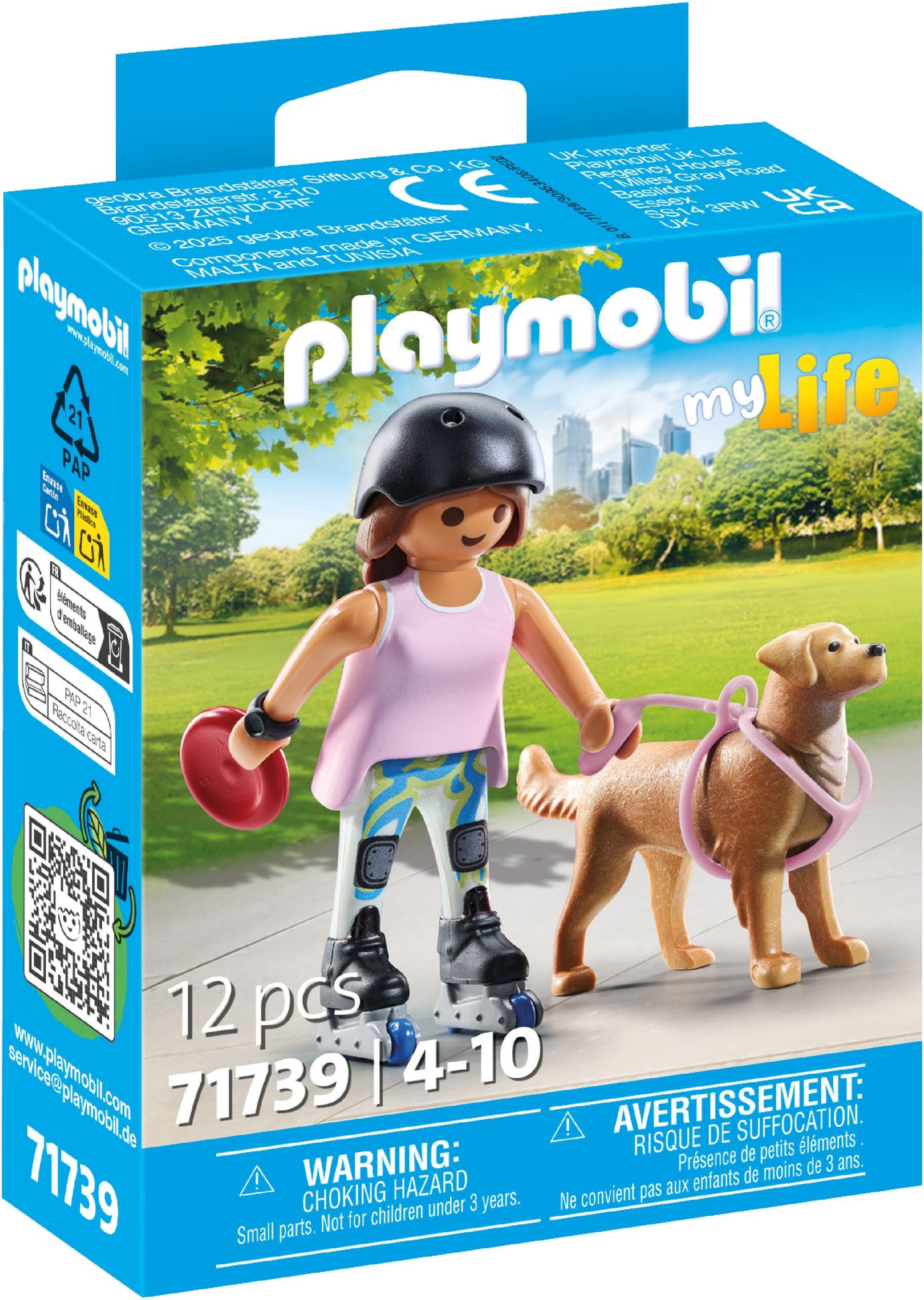 Playmobil Inline-Skaterin mit Retriever 71739