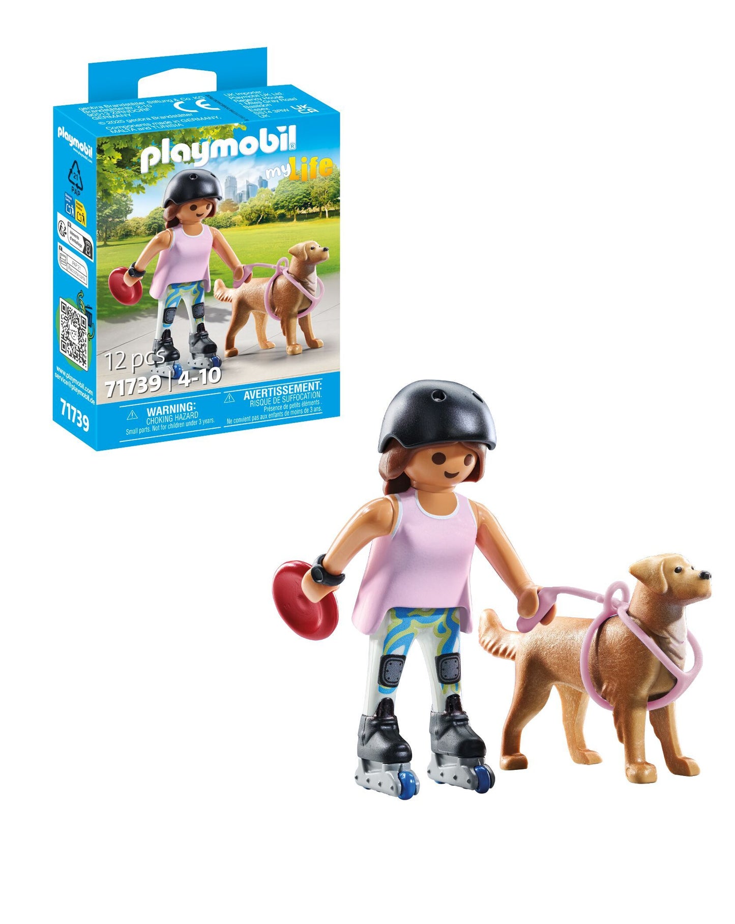 Playmobil Inline-Skaterin mit Retriever 71739