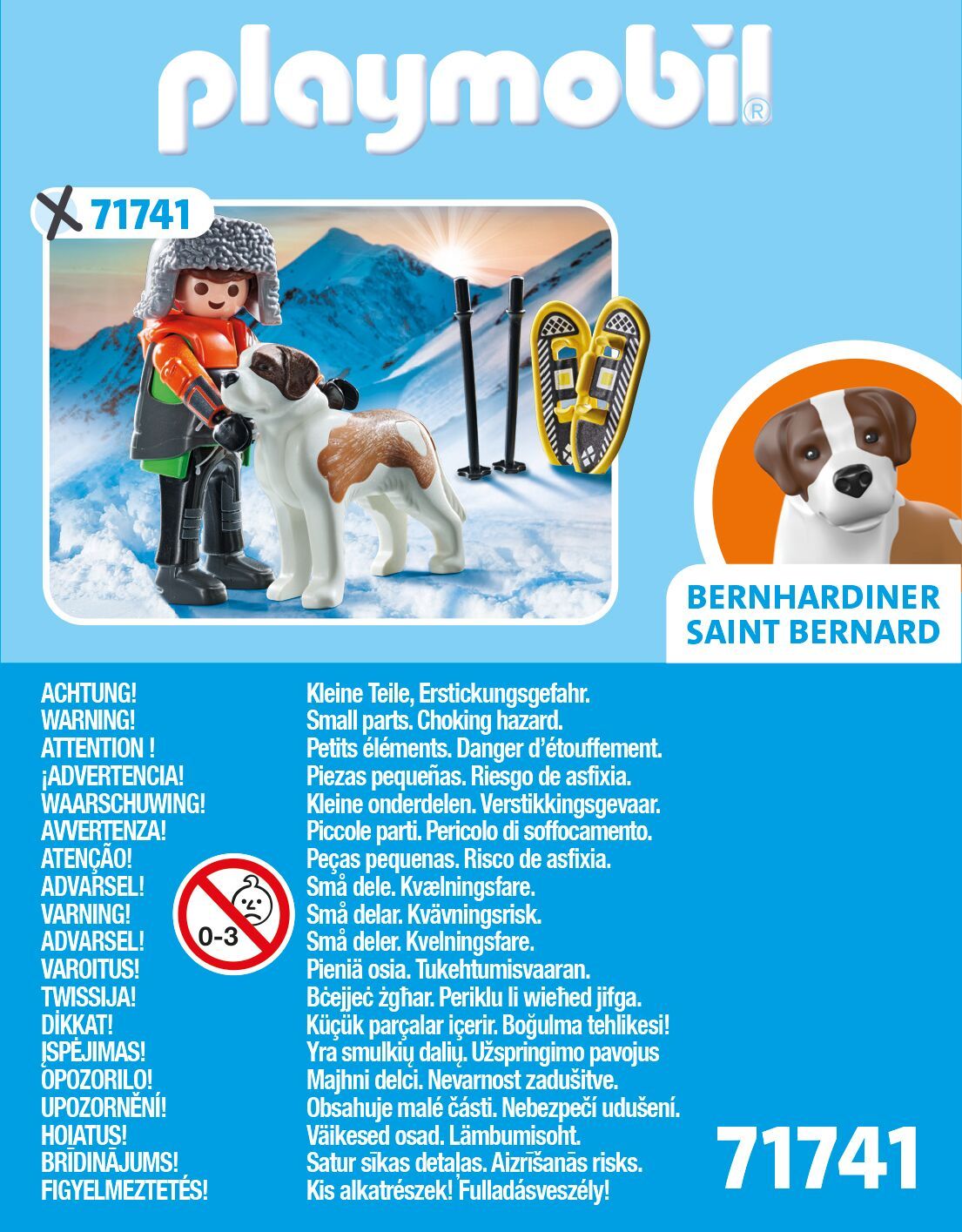Playmobil Schneeschuhwanderer mit Bernhardiner 71741